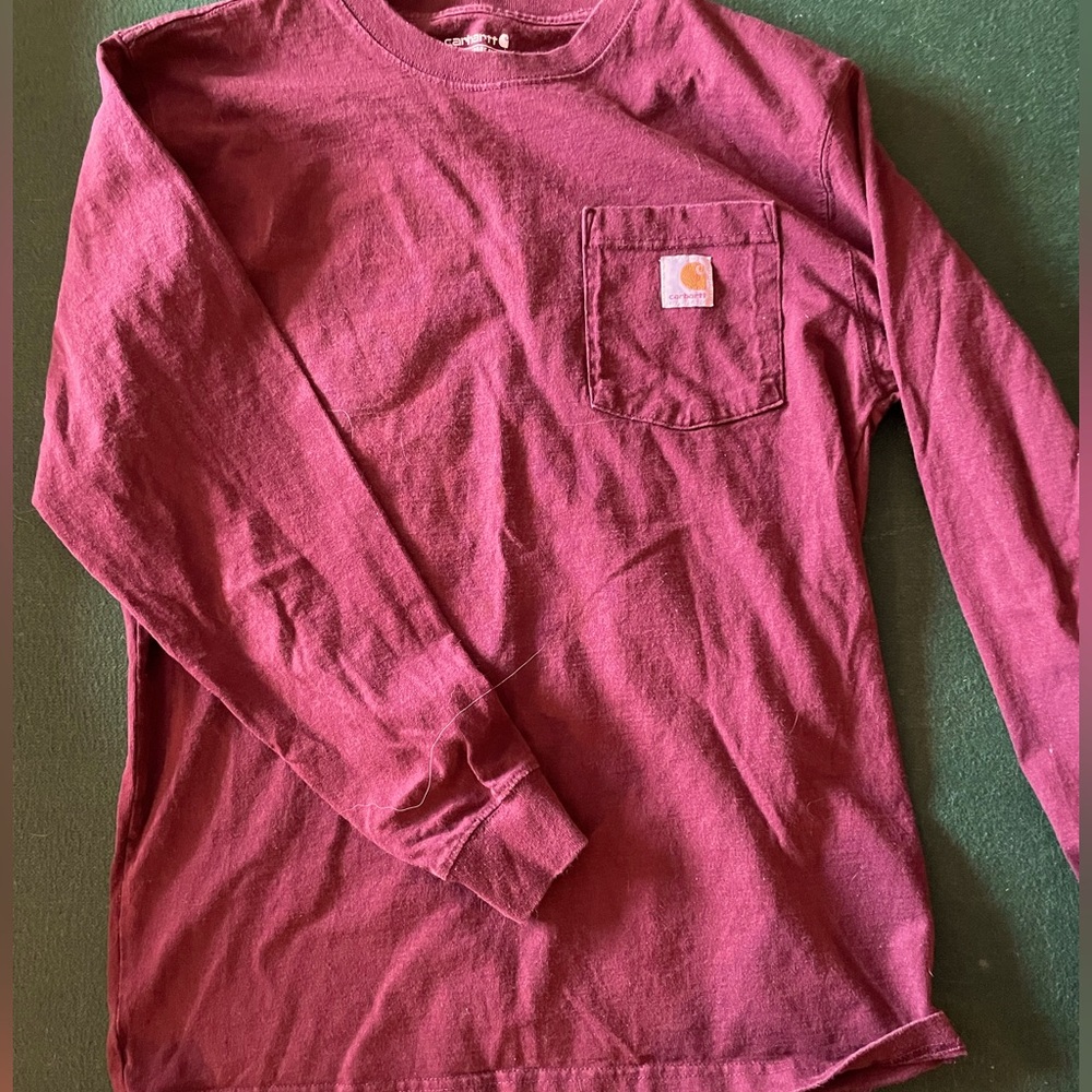 Carhartt long sleeve men’s S maroon